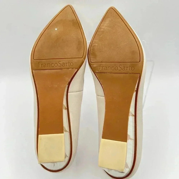 Franco Sarto Womens Cammera Wedges Pump Pointed Toe Leather upper 10 M - Picture 12 of 14